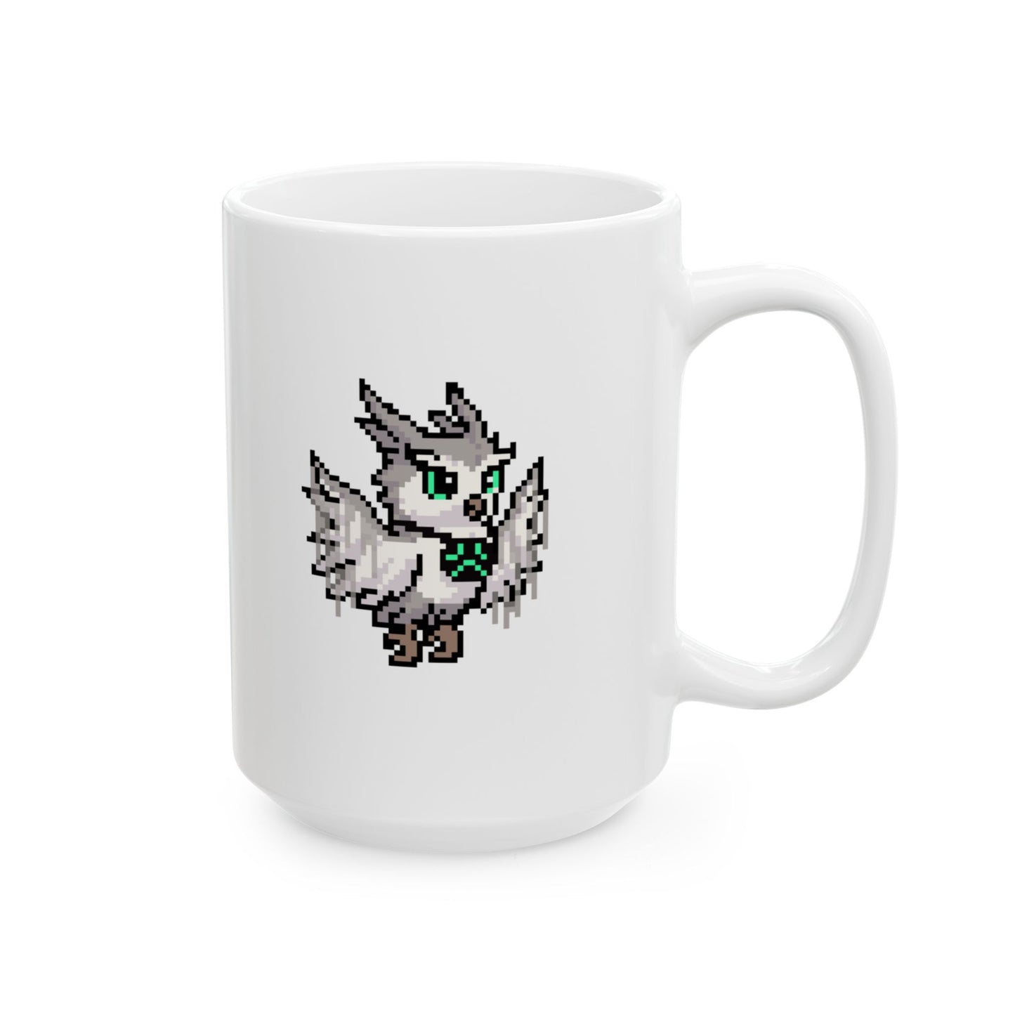 Abstract Owl (Dæmons) Mug - White