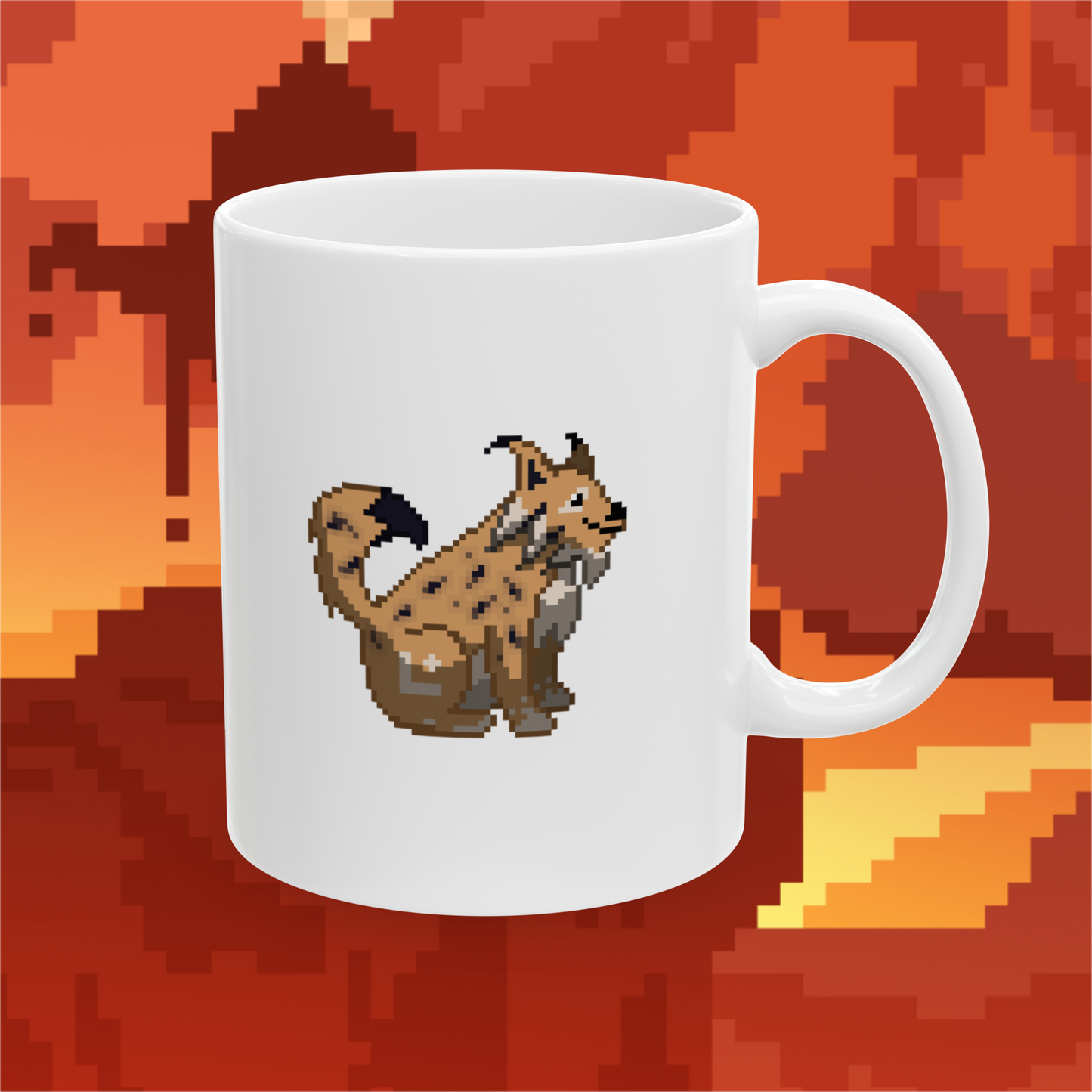 Linea Lynx (Dæmons) Mug - White