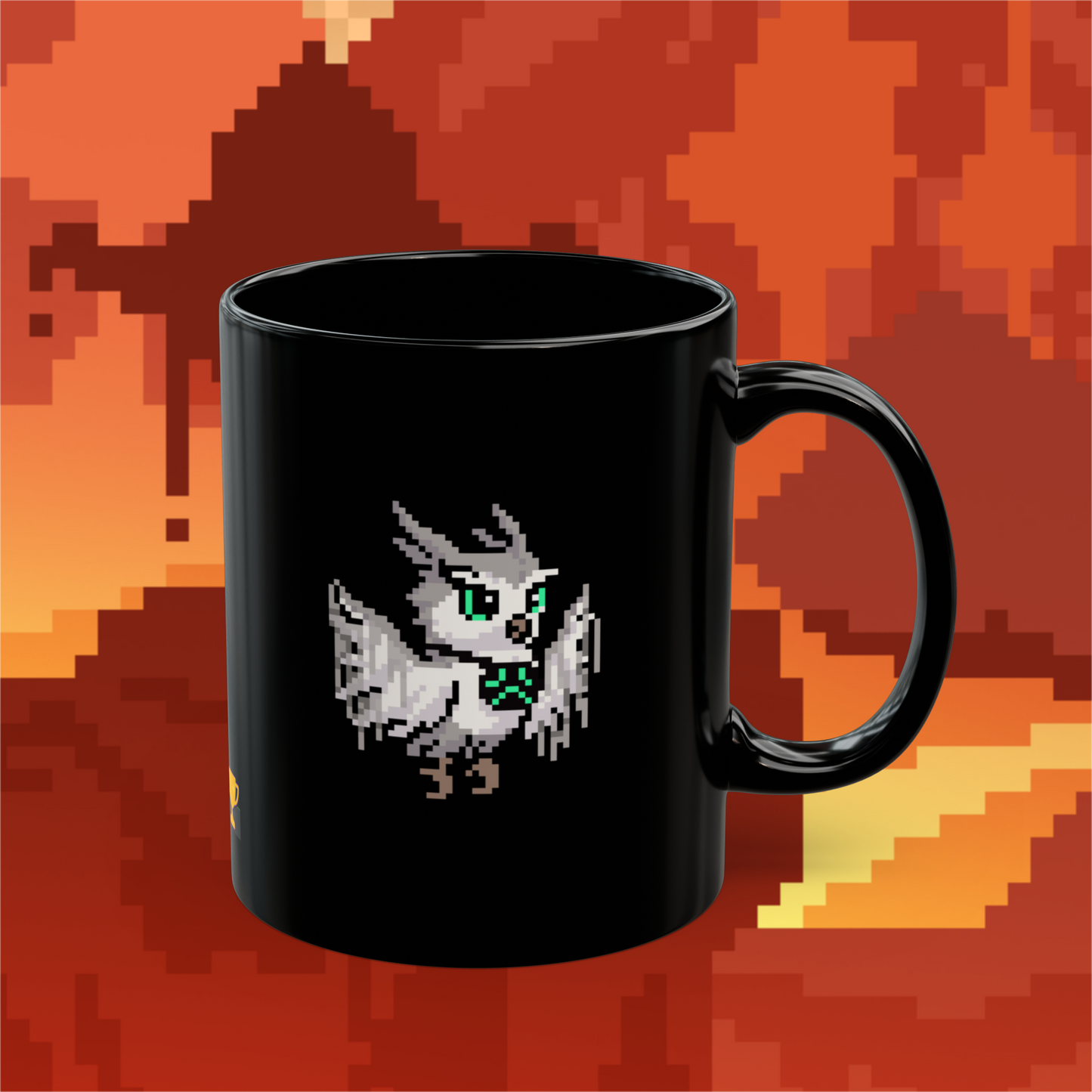Abstract Owl (Dæmons) Mug - Black