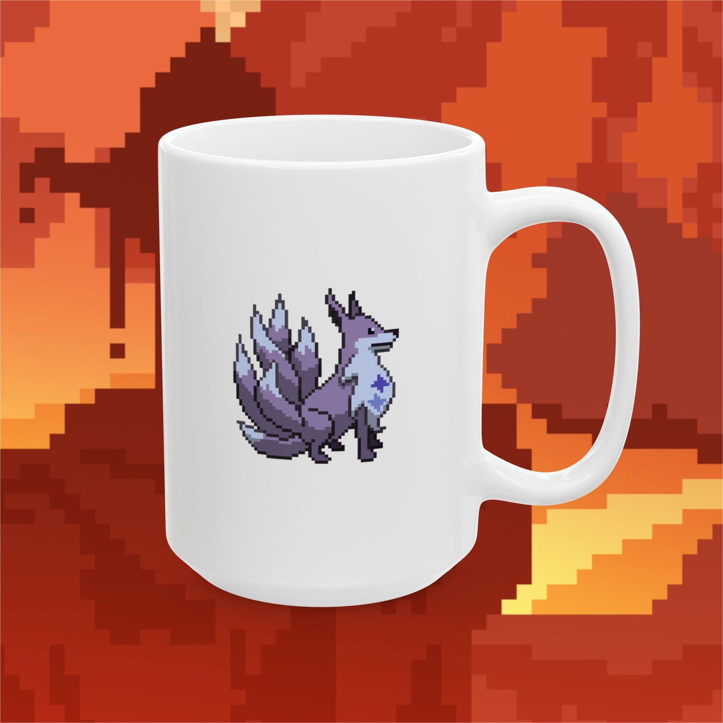 Encrypted Kitsune (Dæmons) Mug - White