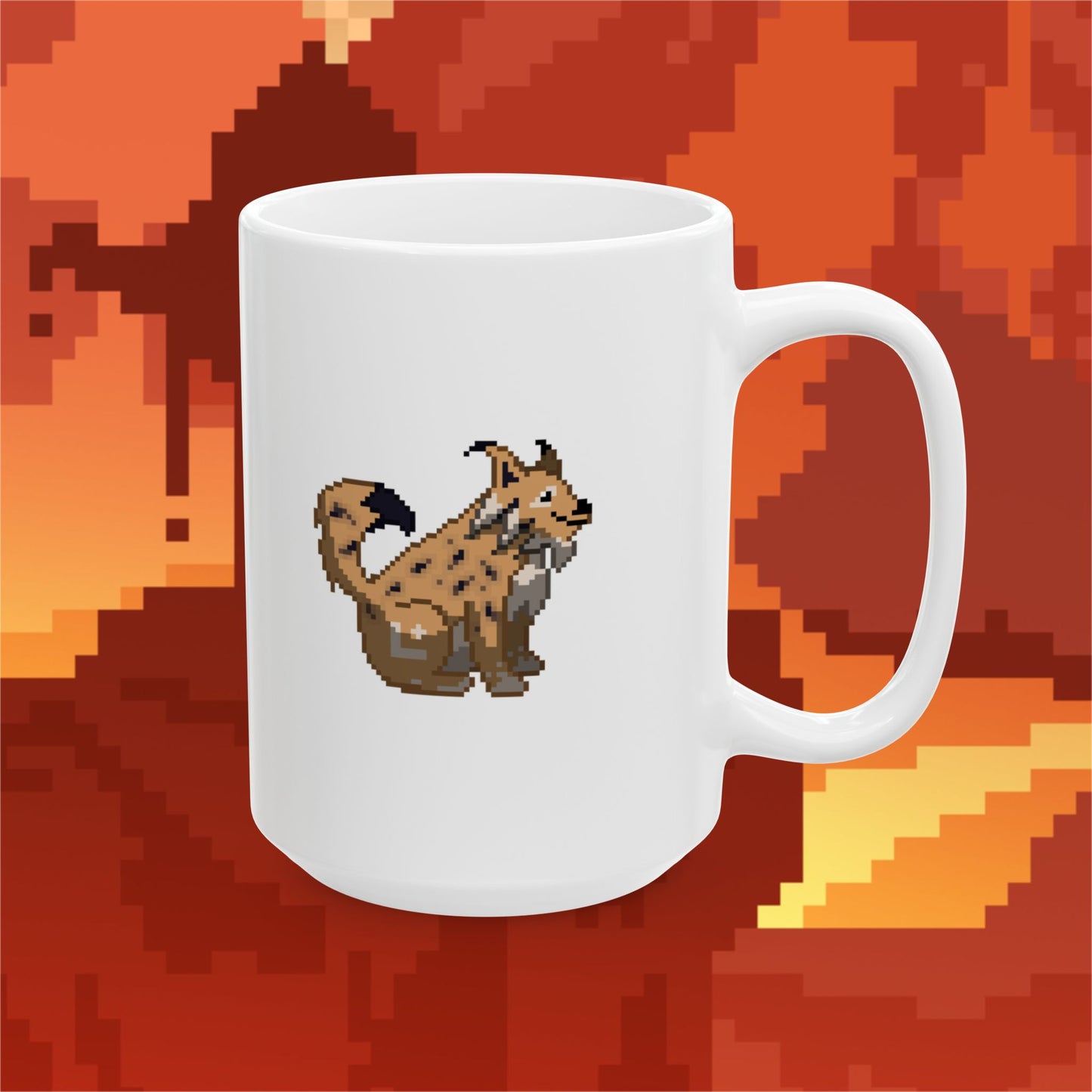 Linea Lynx (Dæmons) Mug - White