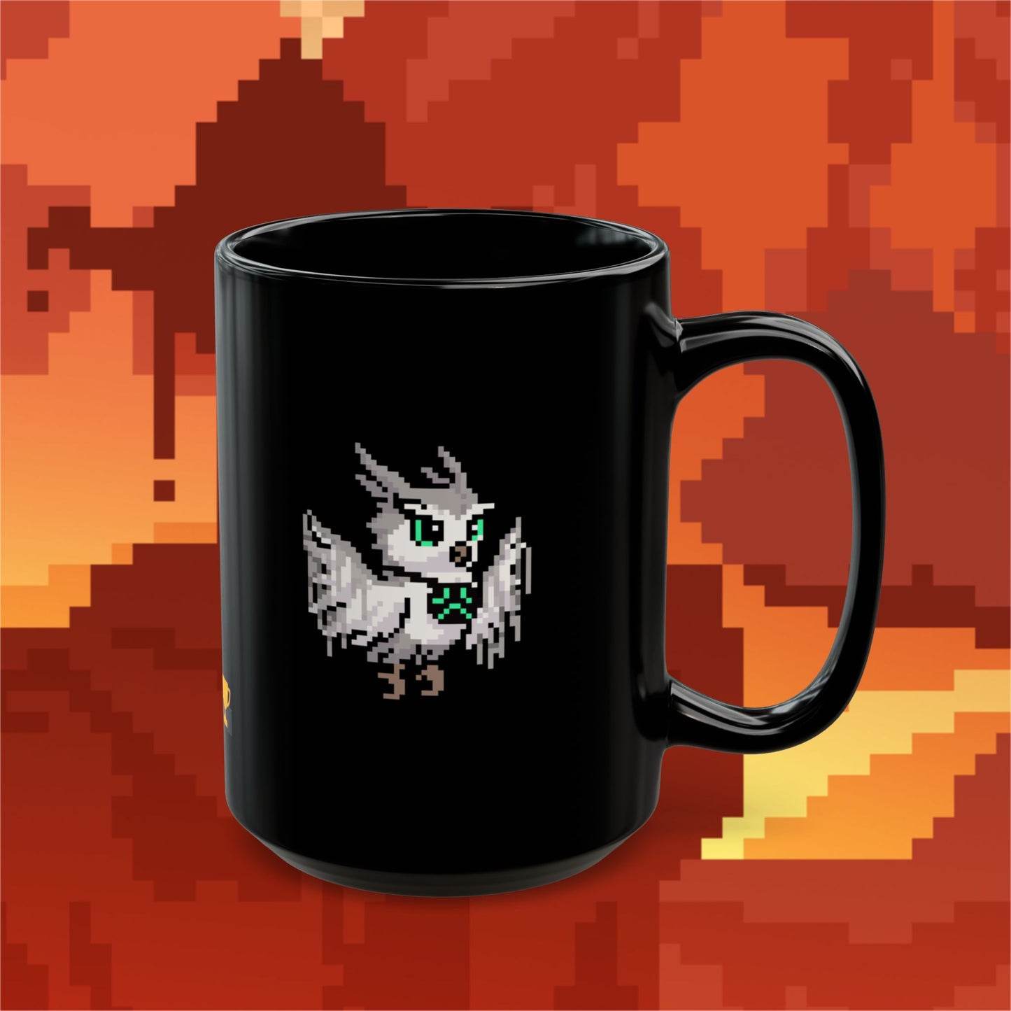 Abstract Owl (Dæmons) Mug - Black