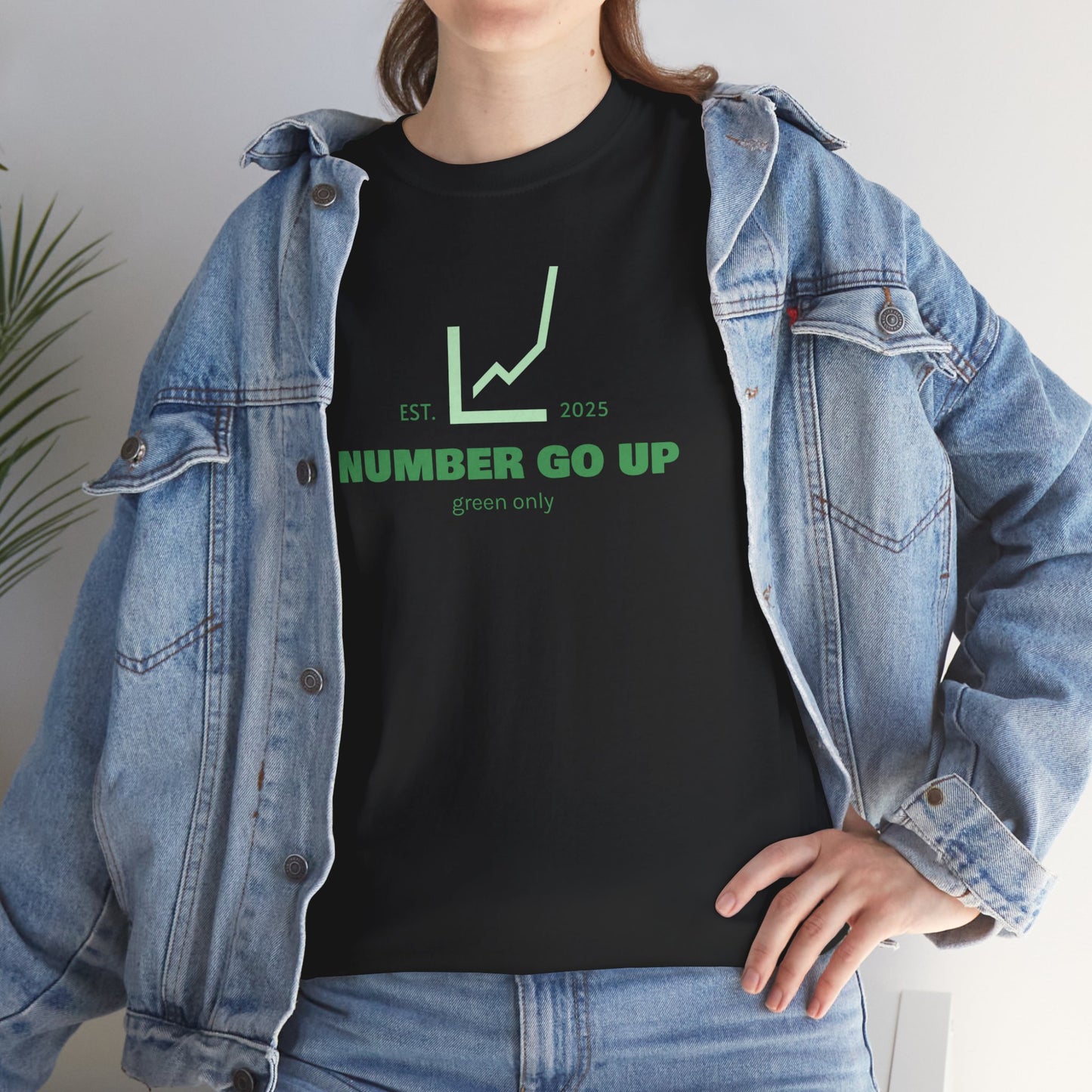 Number Go Up Heavy Cotton Tee (unisex)
