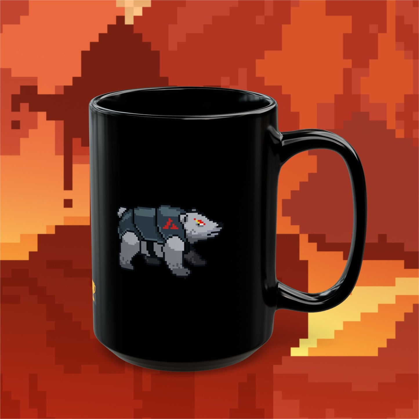 Avax Snow Bear (Dæmons) Mug - Black