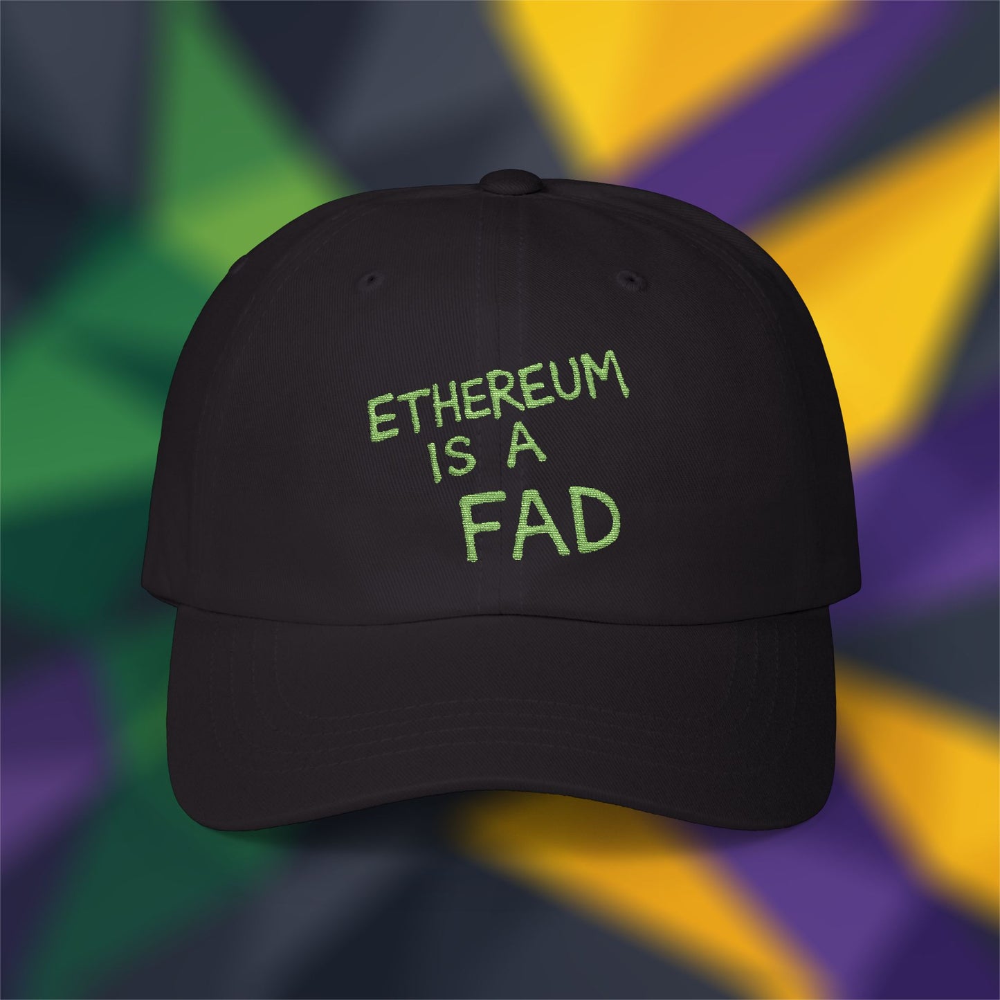 Ethereum is a Fad (text only) - Embroidered Cap