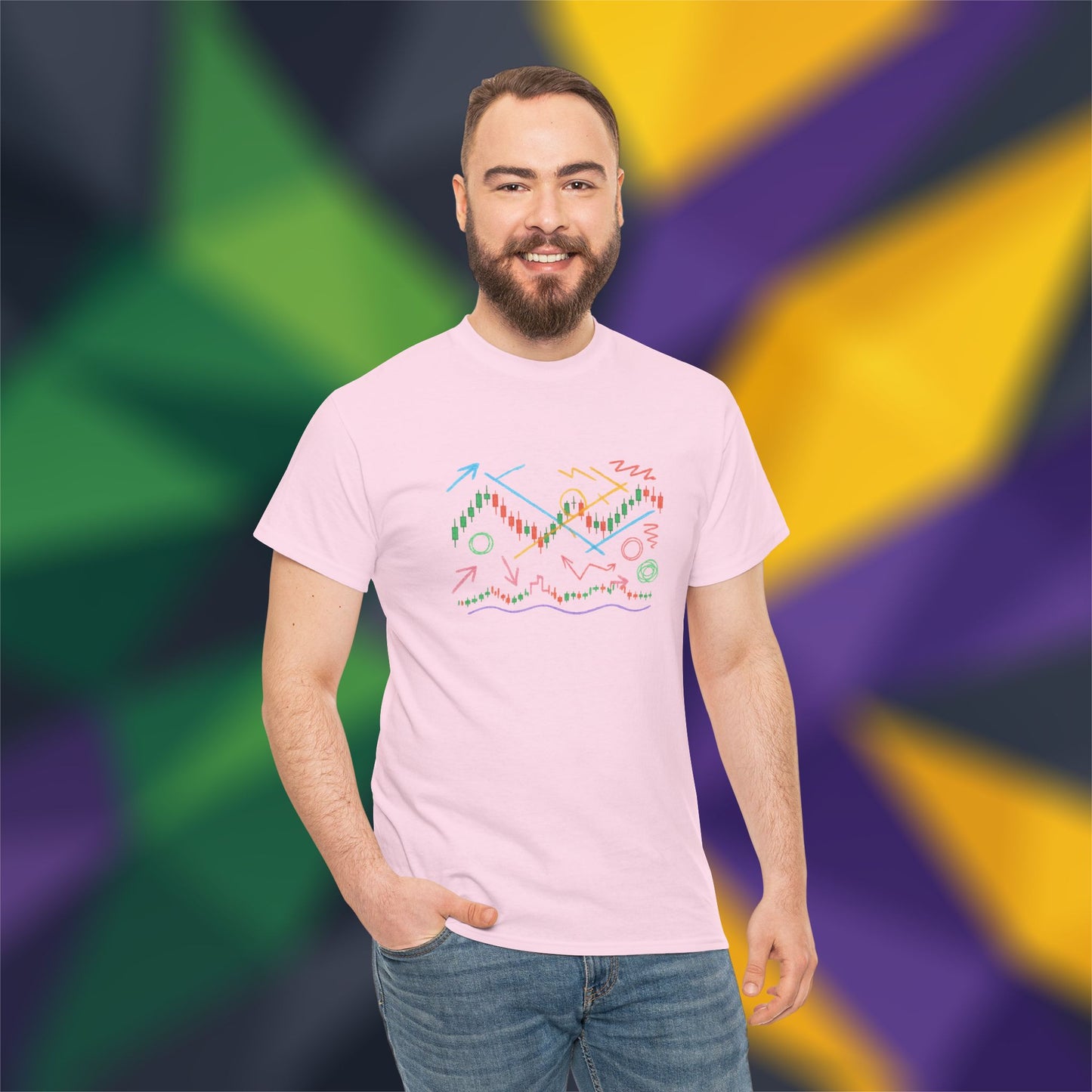 Crypto Crayon Chaos Cotton Tee (unisex)