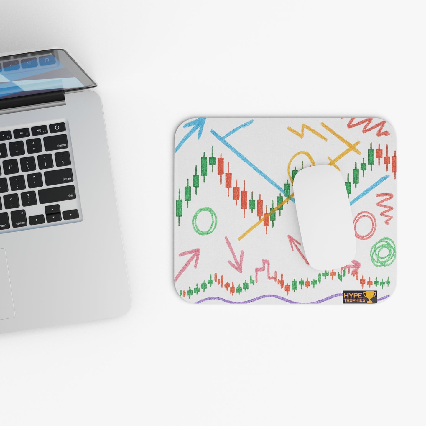Crypto Crayon Chaos Mouse Pad