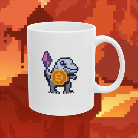 Satoshisaurus (Dæmons) Mug - White