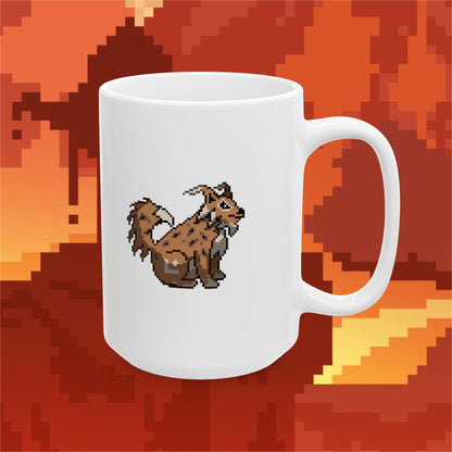 Linea Lynx (Dæmons) Mug - White