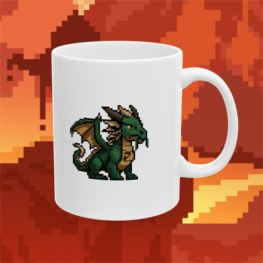Persona Emerald Dragon (Dæmons) Mug - White