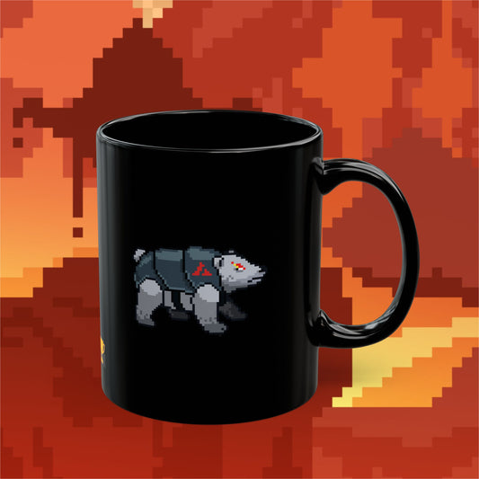 Avax Snow Bear (Dæmons) Mug - Black