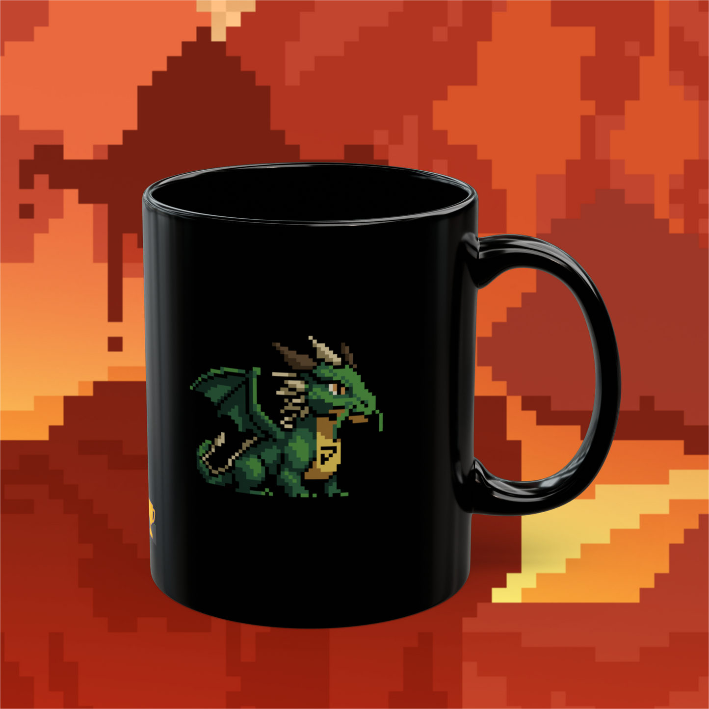Persona Emerald Dragon (Dæmons) Mug - Black