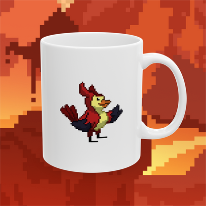 Optimistic Sparrow (Dæmons) Mug - White