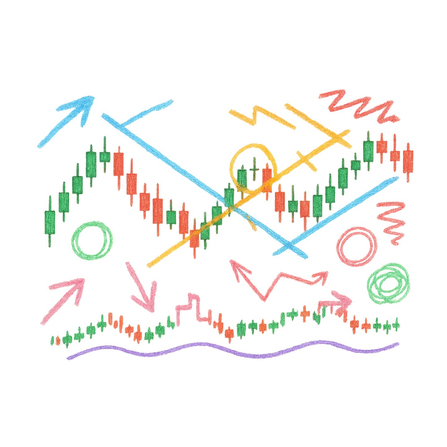 Crypto Crayon Chaos Cotton Tee (unisex)