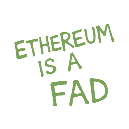 Ethereum is a Fad (text only) - Embroidered Cap