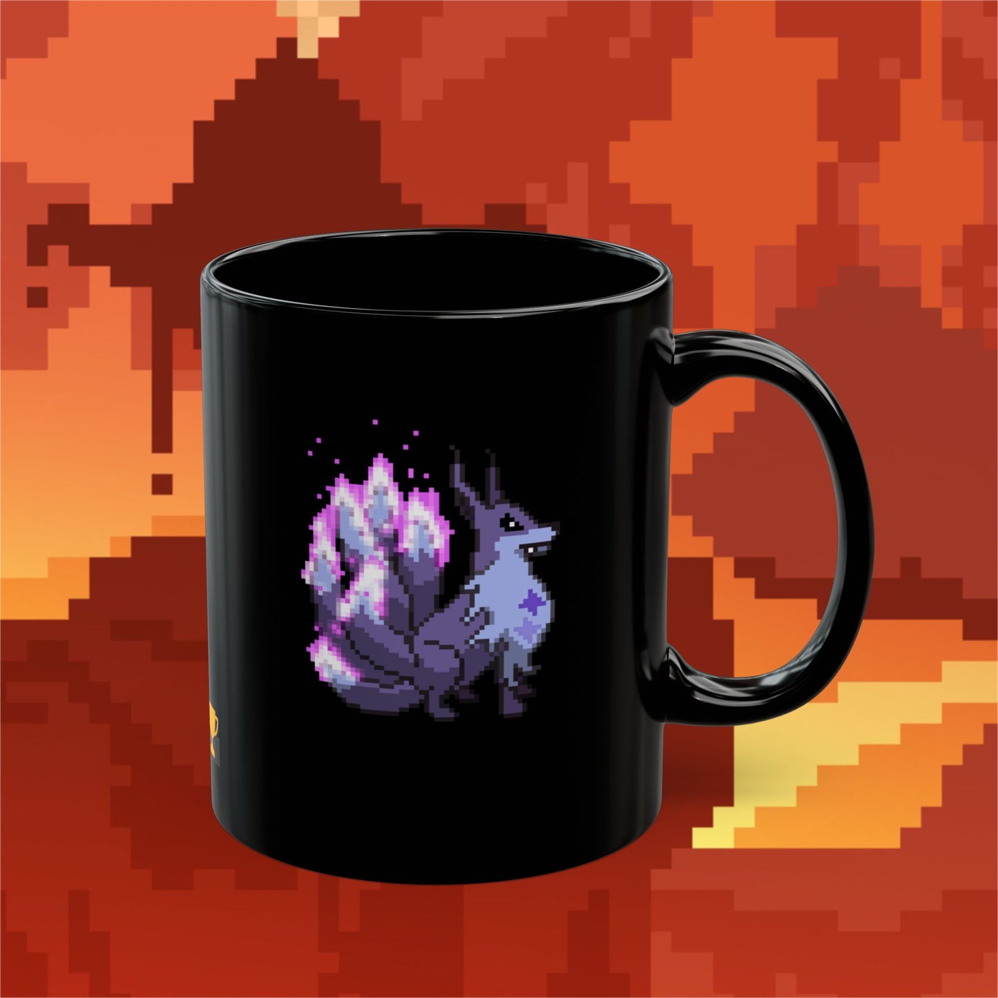Encrypted Kitsune (Dæmons) Mug - Black