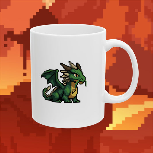 Persona Emerald Dragon (Dæmons) Mug - White