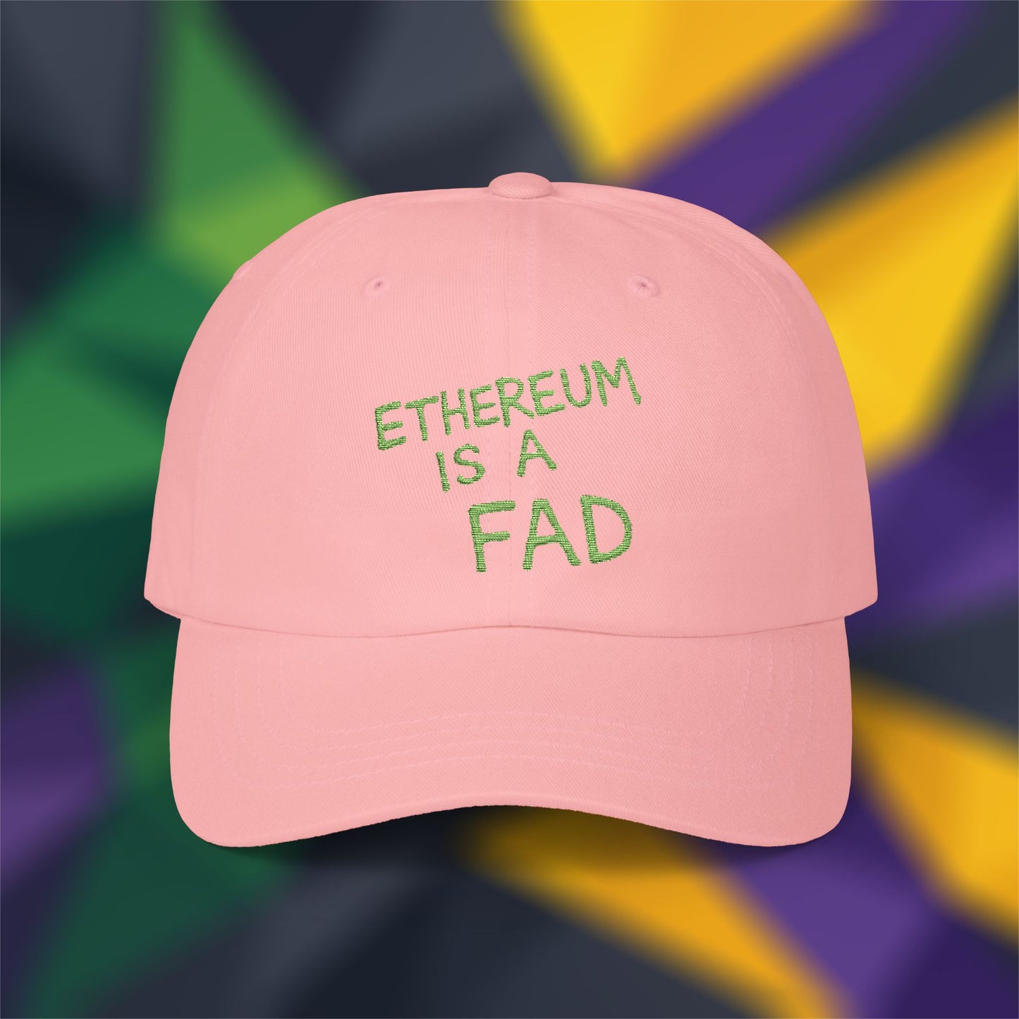 Ethereum is a Fad (text only) - Embroidered Cap