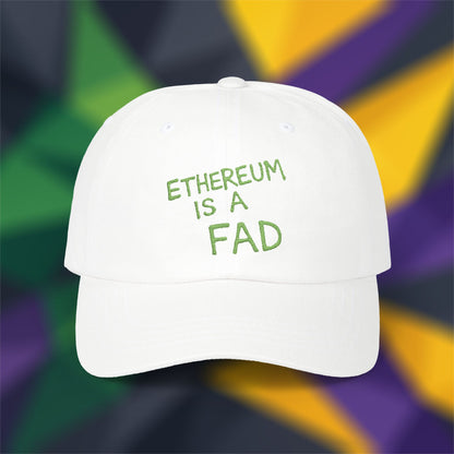 Ethereum is a Fad (text only) - Embroidered Cap