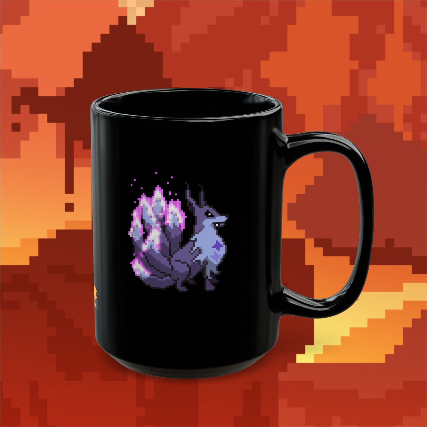Encrypted Kitsune (Dæmons) Mug - Black