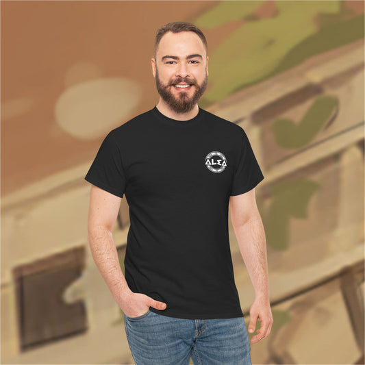 Alea Logo Cotton Tee (unisex) - Black