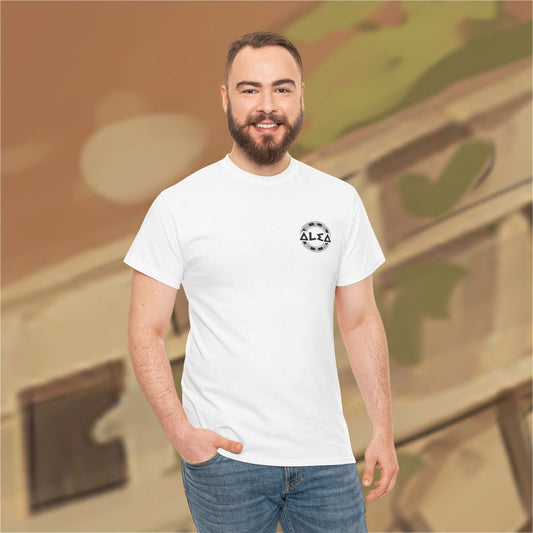 Alea Logo Cotton Tee (unisex) - White