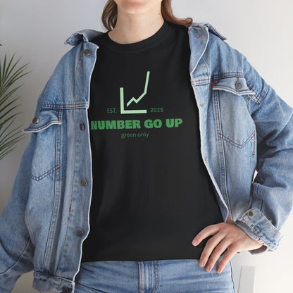 Number Go Up Heavy Cotton Tee (unisex)
