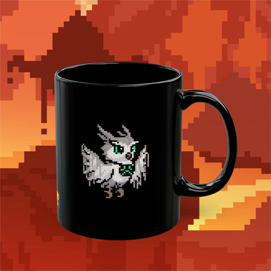 Abstract Owl (Dæmons) Mug - Black